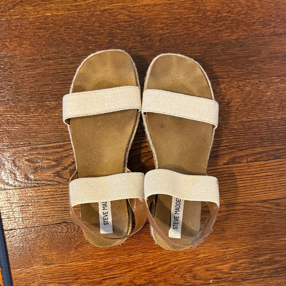 Steve Madden Tan/Brown Cork Sandals